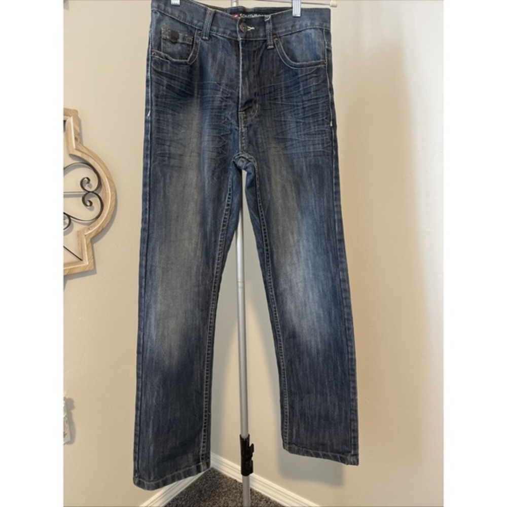 Southpole Jeans Mens Sz 30 Blue Straight Fit Y2K